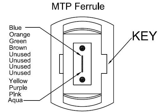 MTP光纤跳线通道说明